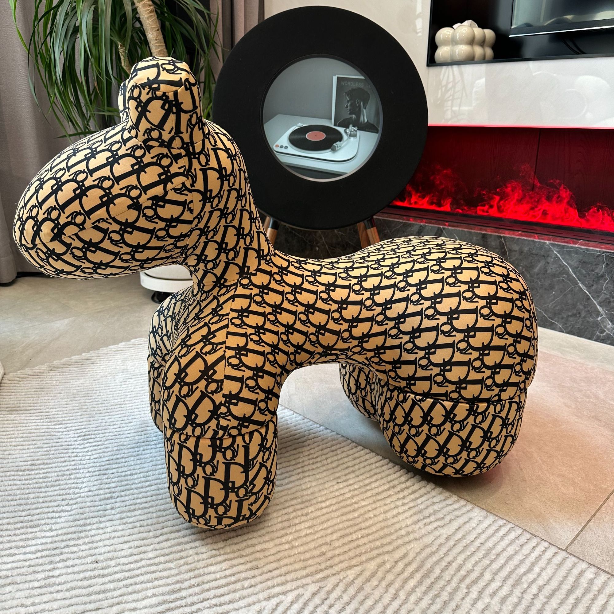 金澳童【小马椅PE内芯85*45*68】沙发摆件儿童坐凳乔迁礼物客厅装饰