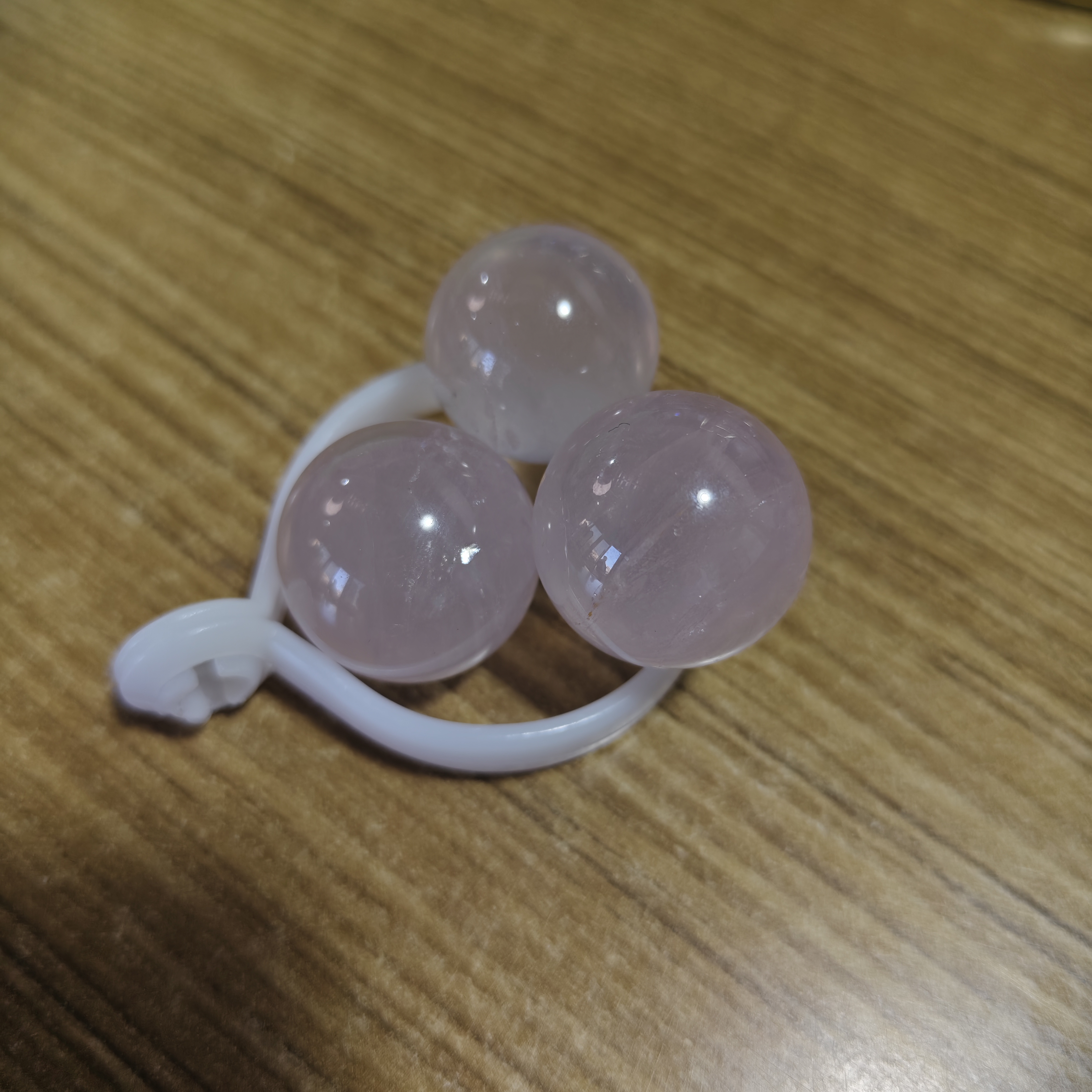 天然粉水晶单珠 约20mm FD2503085