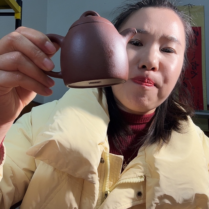 茶壶紫砂紫泥底槽青秦权200cc