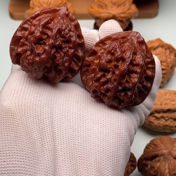 核桃文玩核桃梨木台