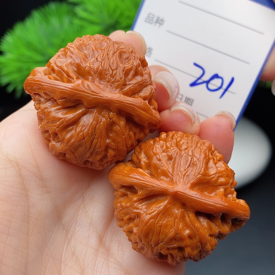 文玩核桃把件42宫灯201