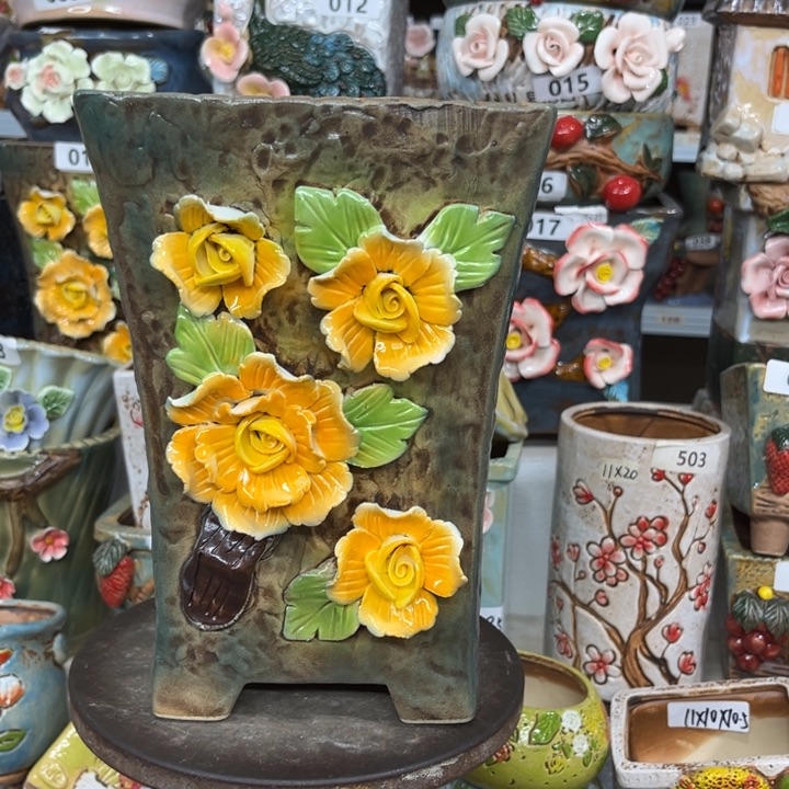 紫砂花盆粗陶材质多肉花盆