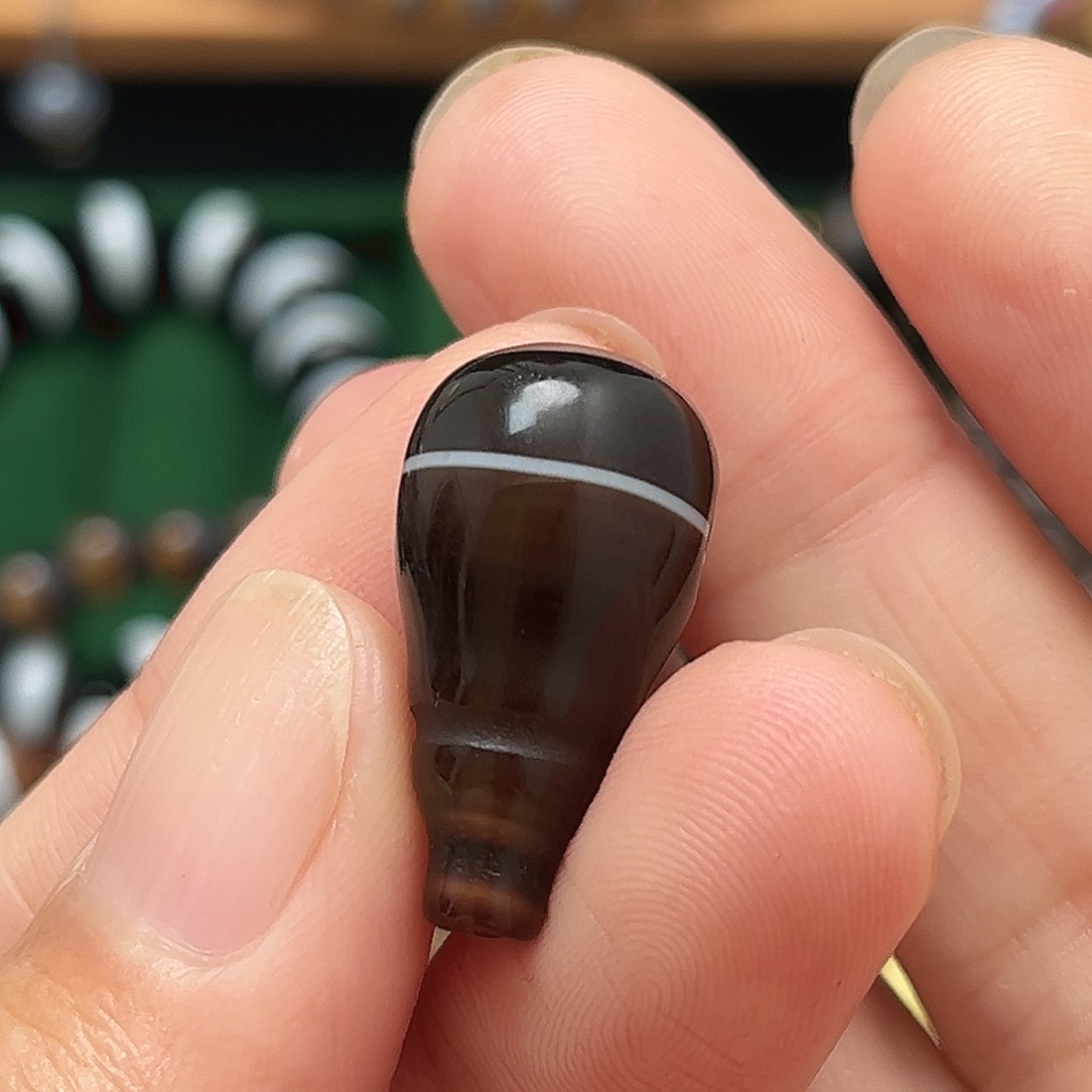 玛瑙/玉髓合金单珠