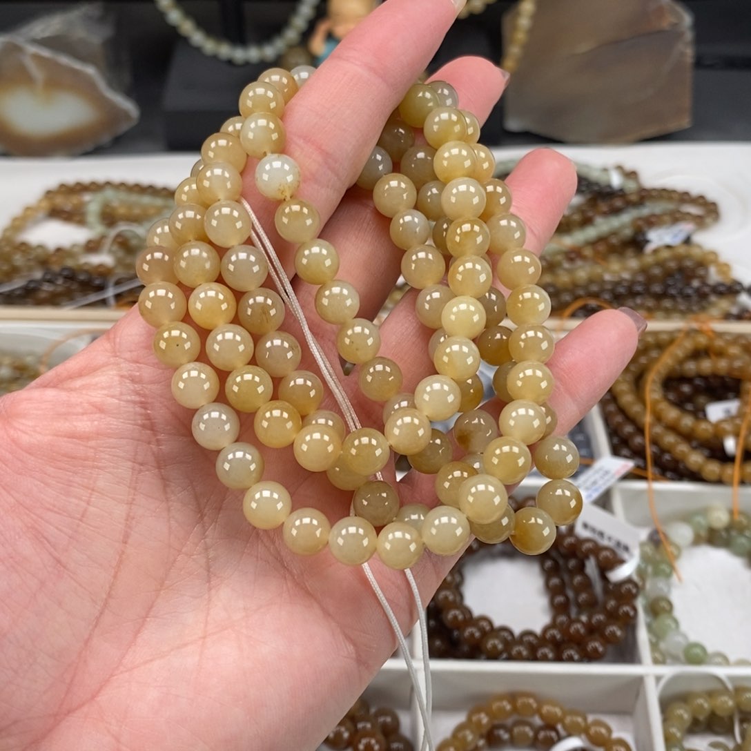 和田玉（糖玉）手串未镶嵌和*下