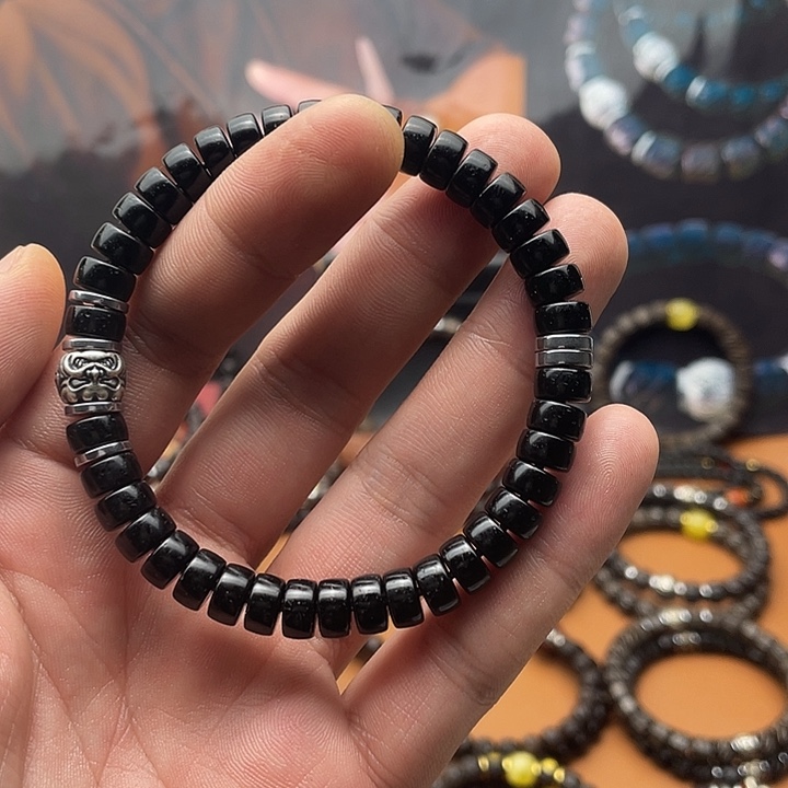 手串椰蒂8黑金直切吞金兽