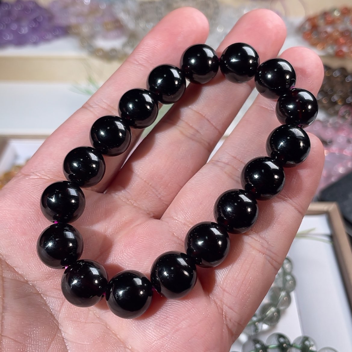 【闪购商品】石榴石手链未镶嵌萌***玛