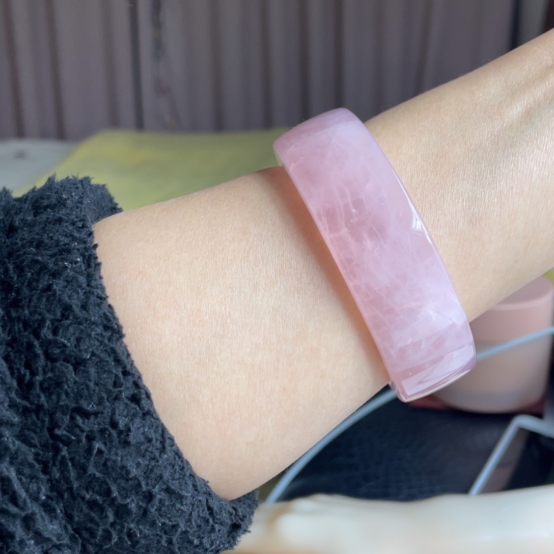 水晶手镯61.9圈口20号未镶嵌