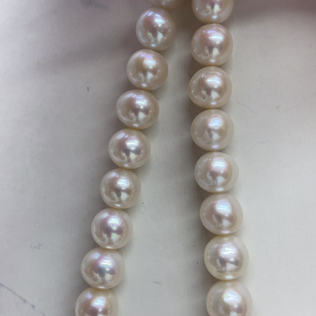 淡水珍珠项链银S925镶嵌