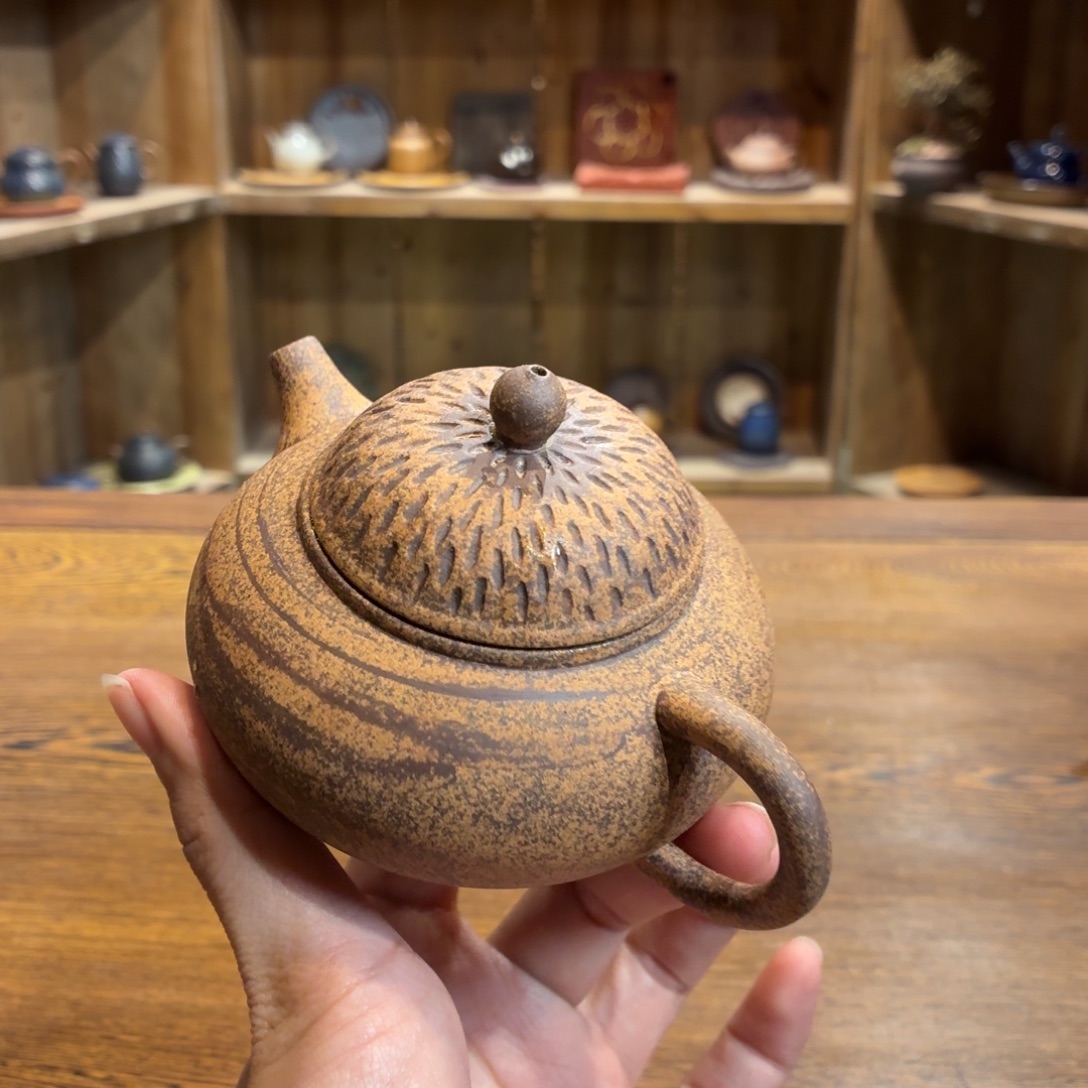 柴烧老岩泥茶器皿