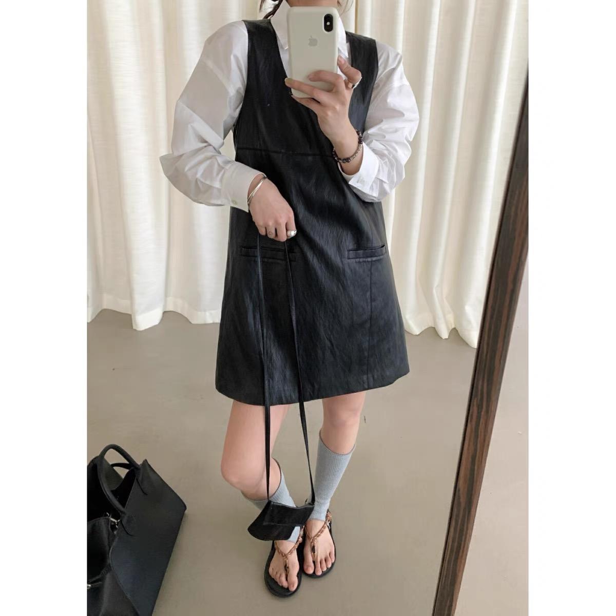 【ANNi】韩系设计款无袖背心连衣裙8910