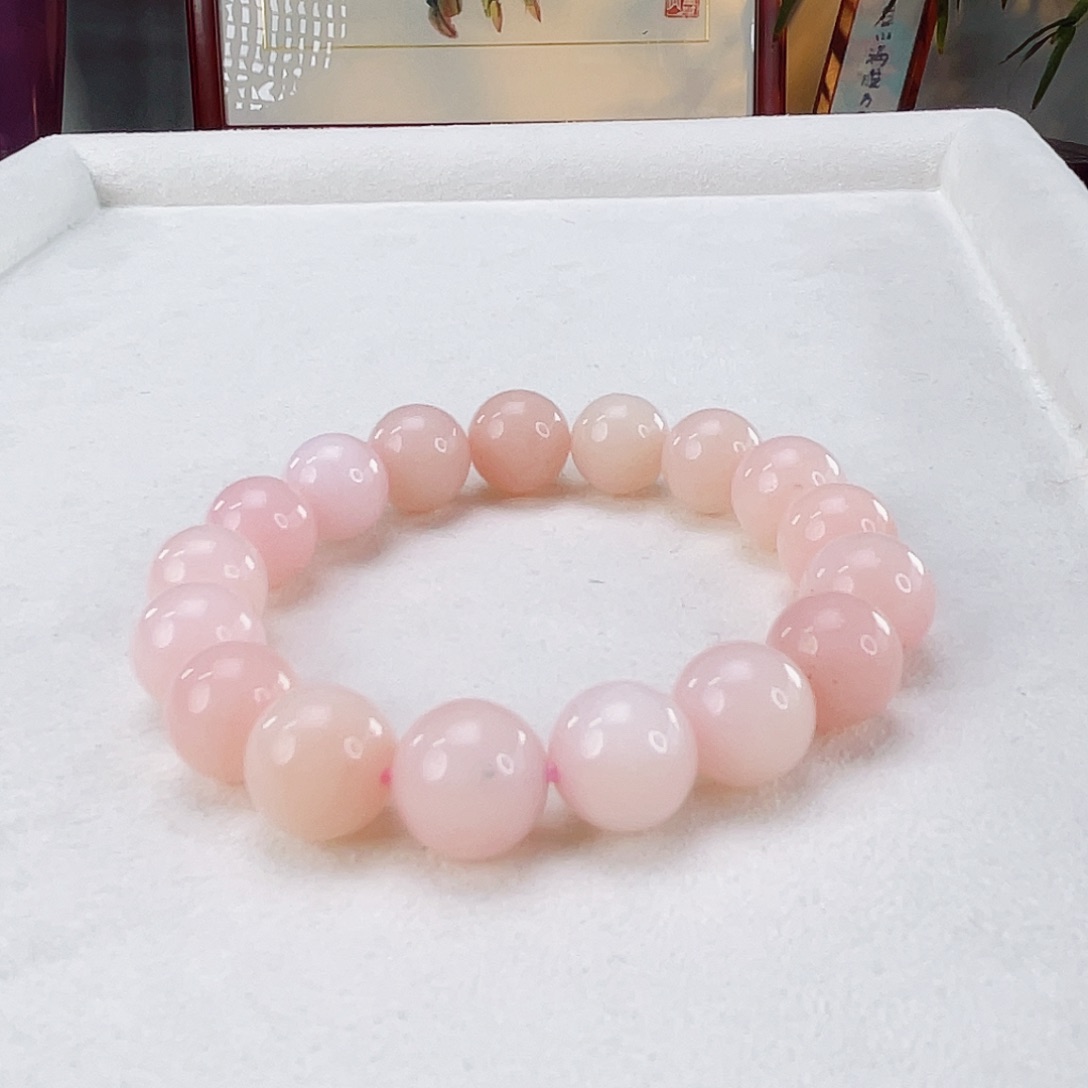 蛋白石手链未镶嵌粉澳宝11.3