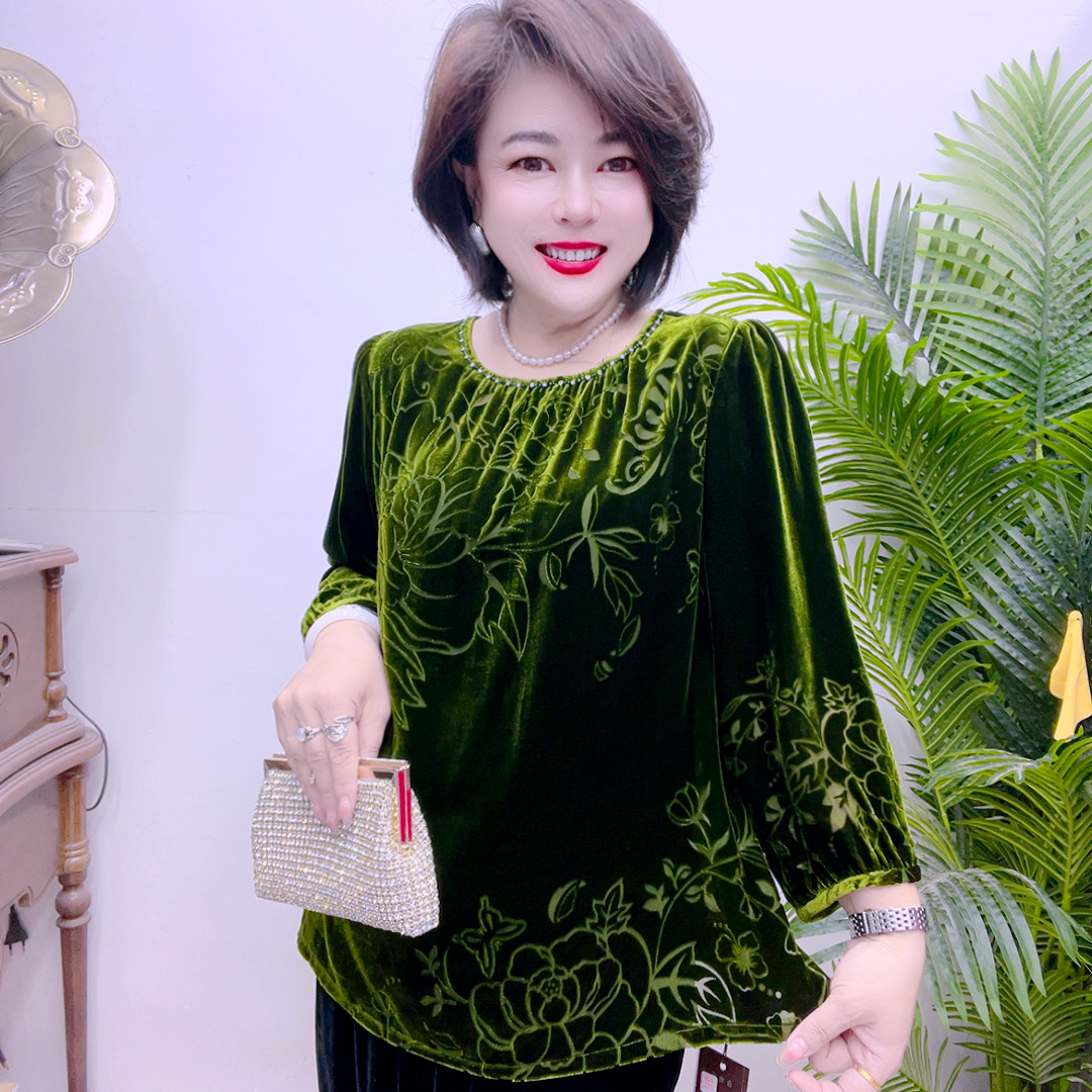 桑蚕丝大码小衫43A2223