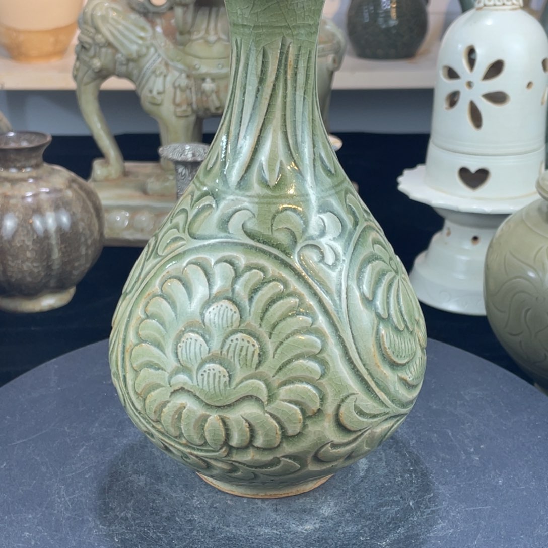 摆件瓷器。玉壶春瓶11225