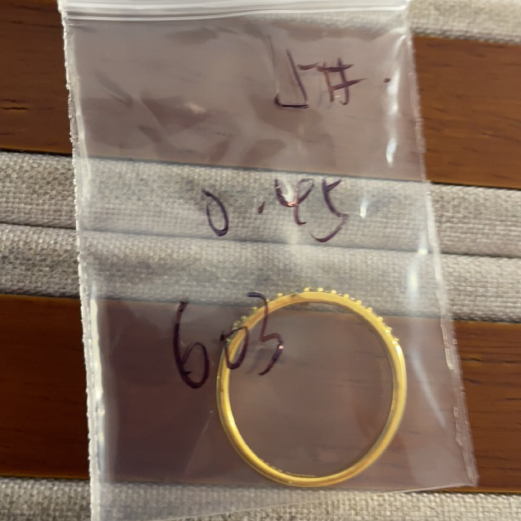 克重0.45 15号 皇冠6D戒指 足金999