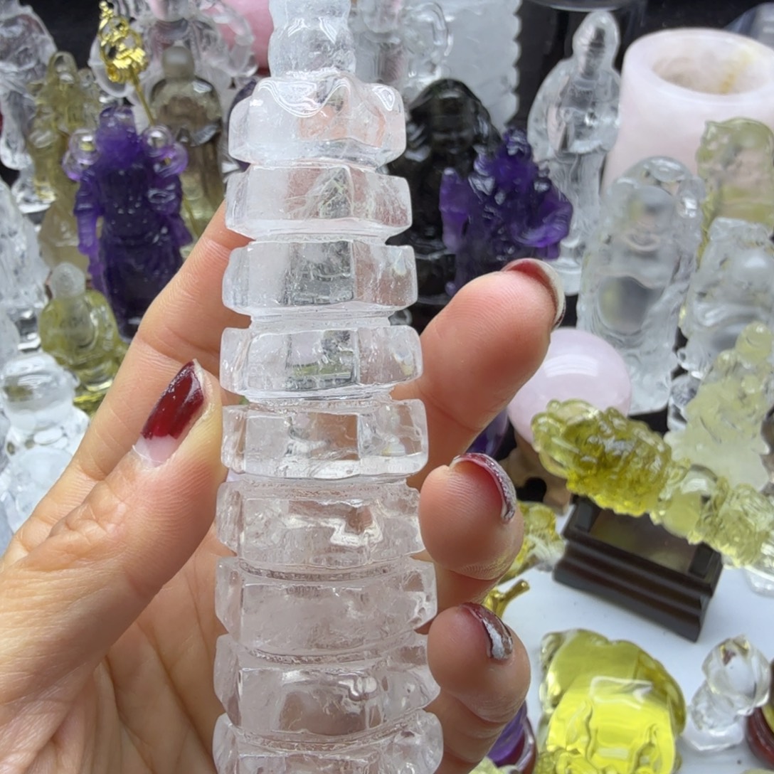 水晶未镶嵌珠宝半成品