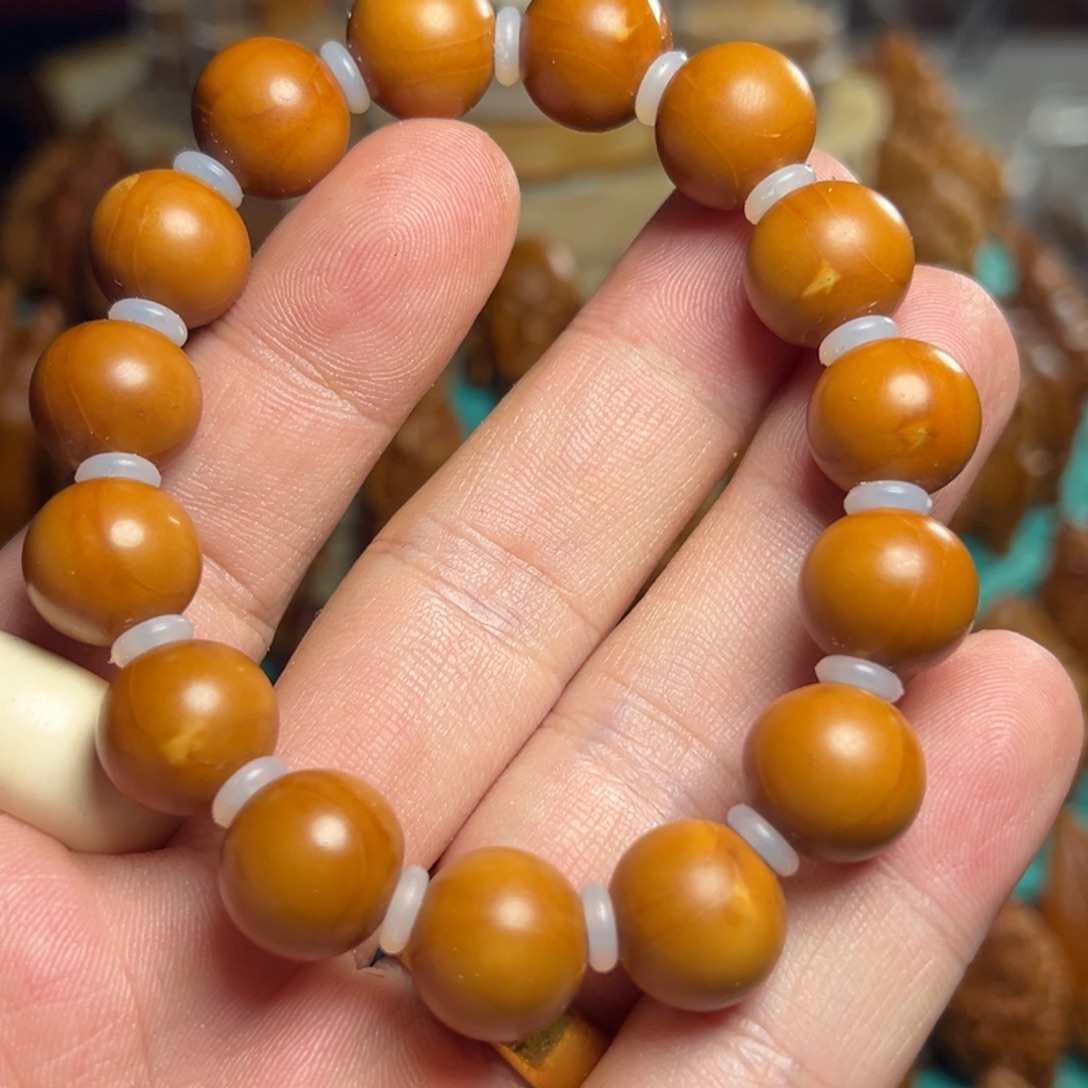 手串/手链橄榄核光珠12-13瑕疵