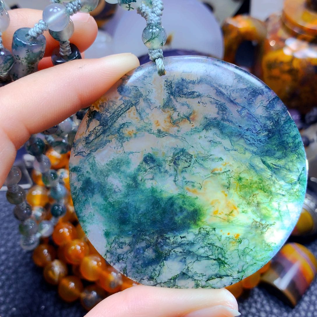 玛瑙/玉髓项链22未镶嵌宁**远