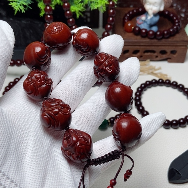 核桃手串/手链笑**开橄榄核手串