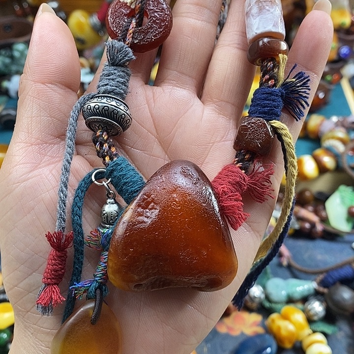 蜜蜡未镶嵌项链项链