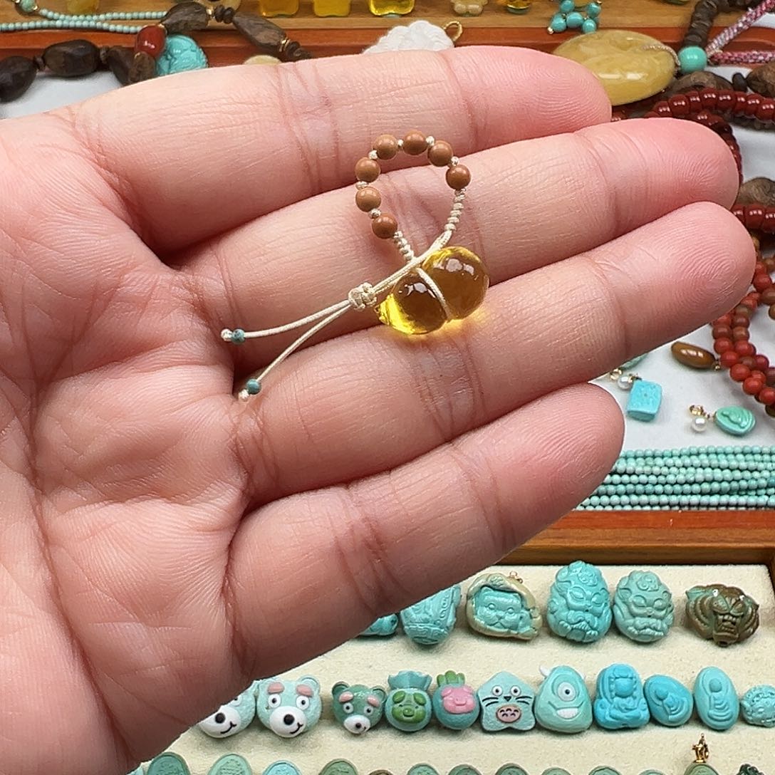 琥珀吊坠(不含链)未镶嵌