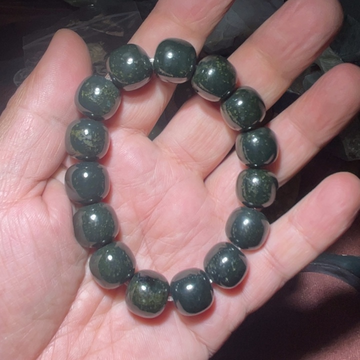 和田玉（黄玉）手链未镶嵌