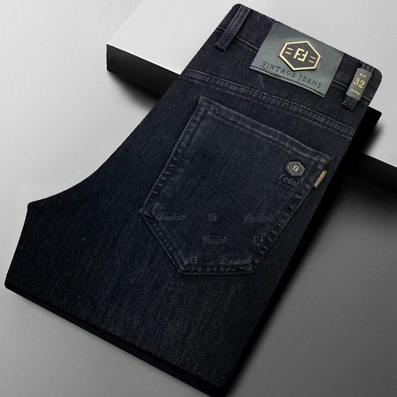 春秋爆款2025黑牛爆款宽松直筒商务休闲弹力百搭潮流厚款长裤子