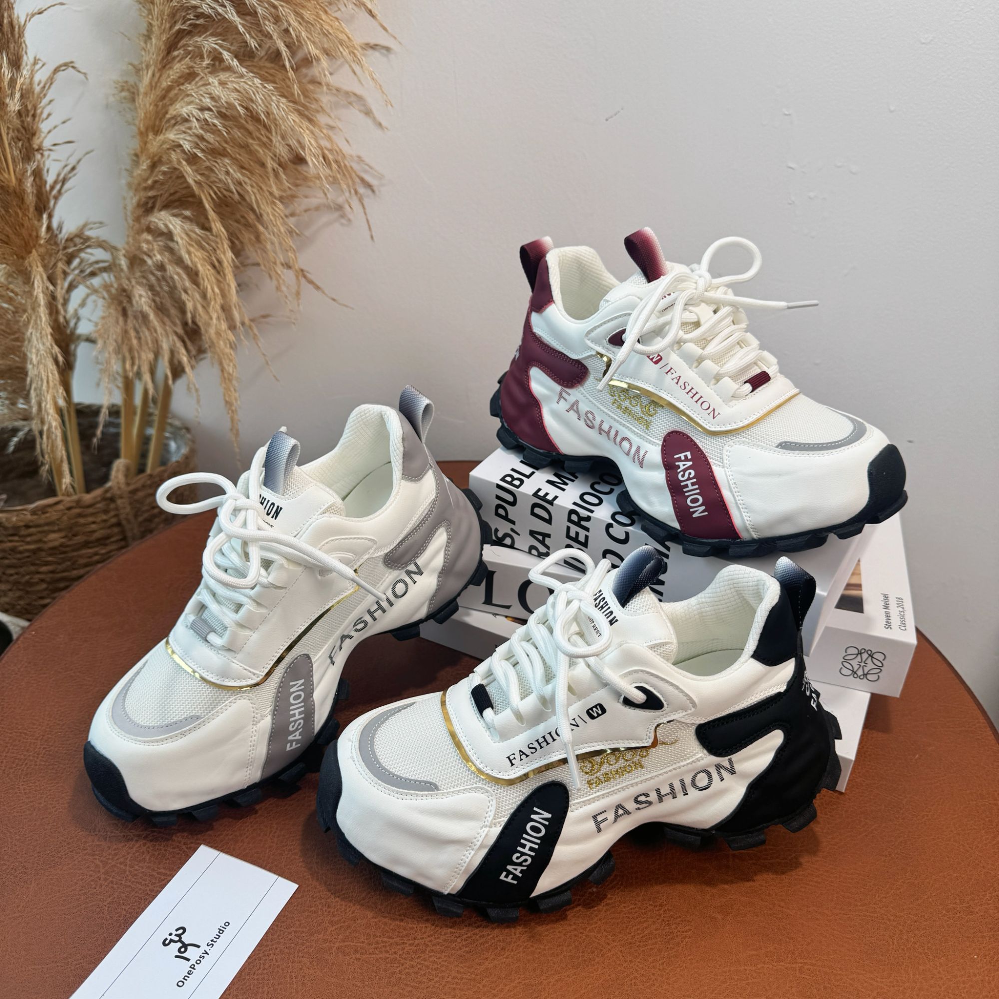 【虞可可】费尔岛 | 26新款内增高全包拼色时尚休闲鞋百搭女鞋系