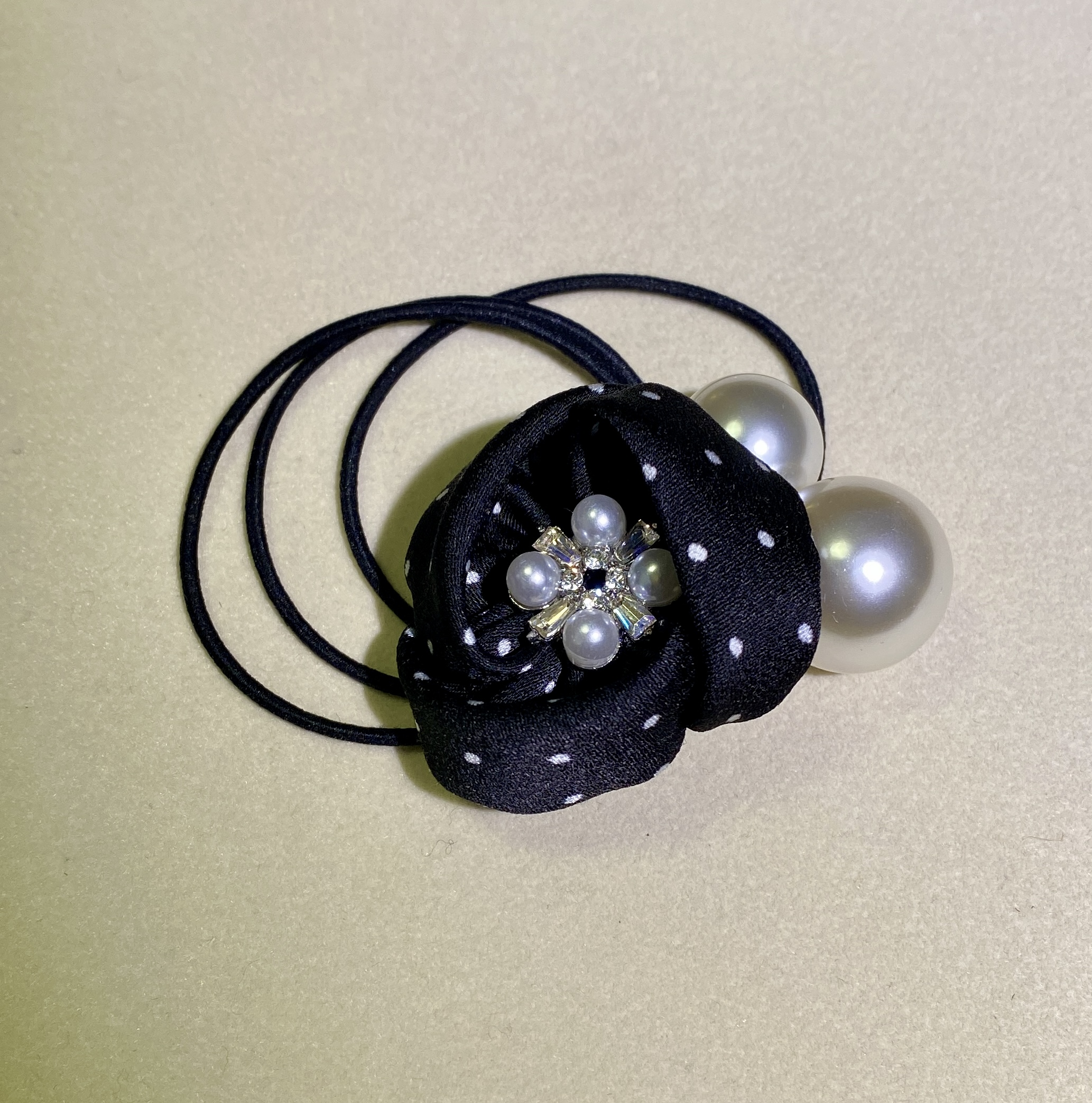 女甜美风欧美风法式复古发绳发圈头饰经典手工轻奢