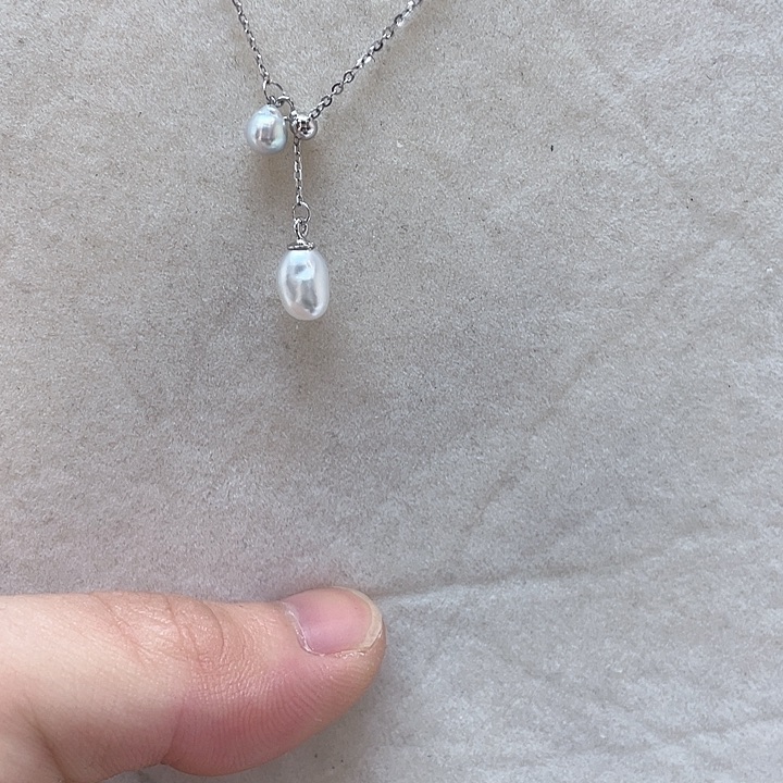 海水珍珠项链银S925镶嵌
