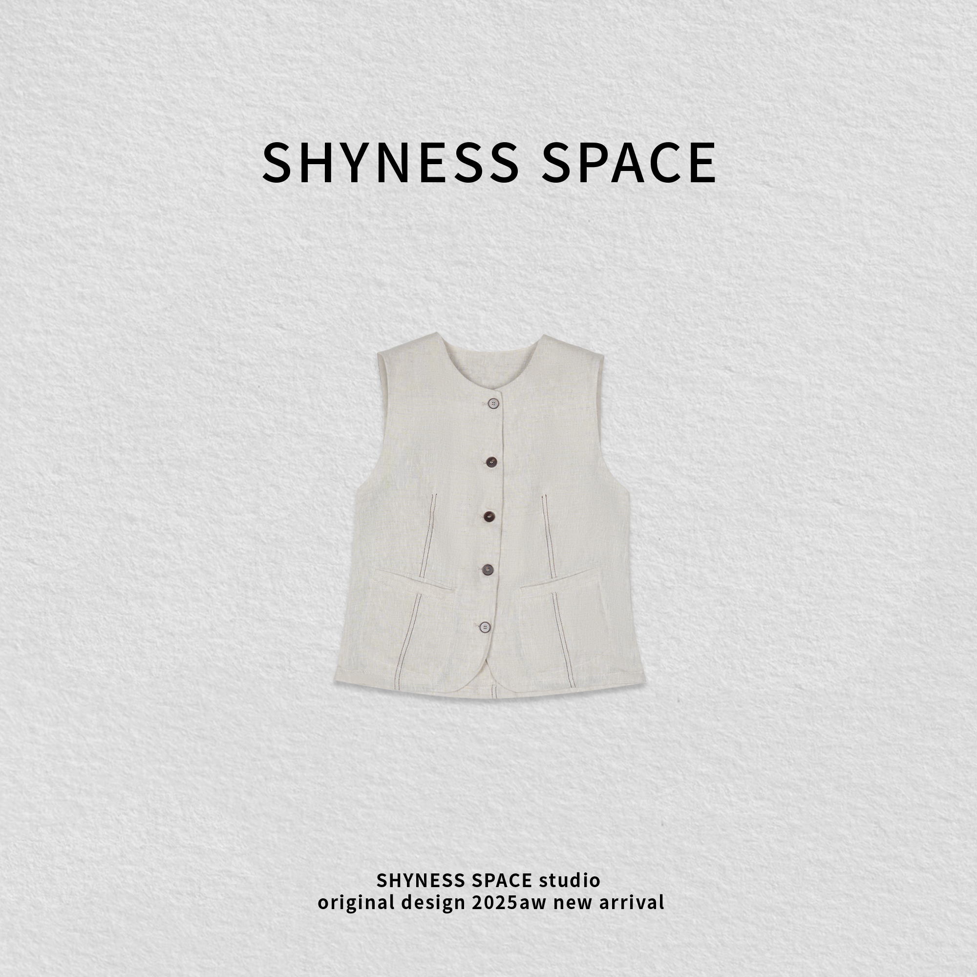 夏季简约风薄款女单排扣无袖网红针织ins休闲马夹HB322