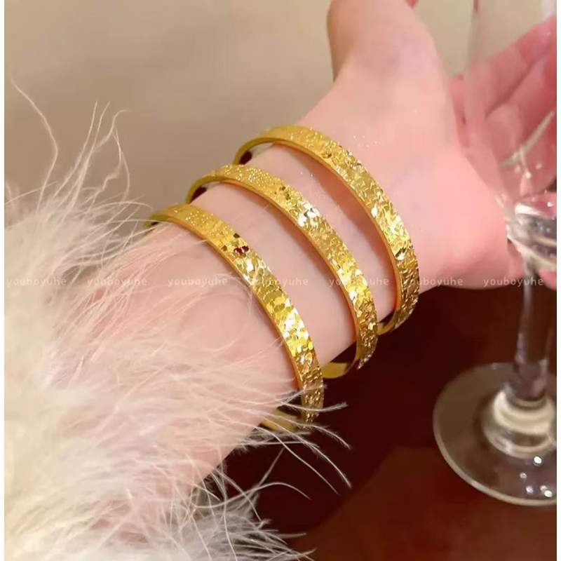 【矿金手工制作】 6n爆闪碎碎冰手镯  个性时尚射轻奢精美