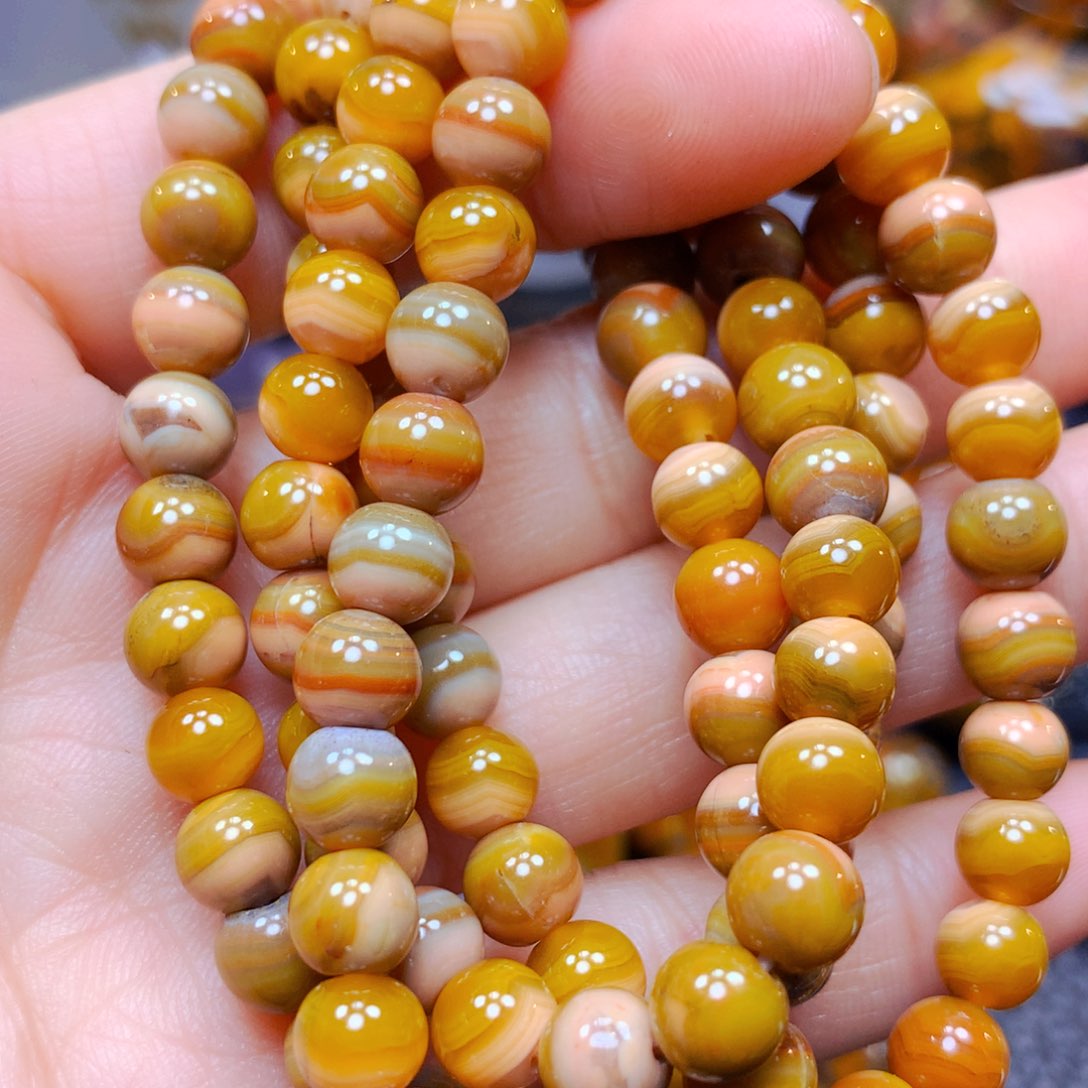 玛瑙/玉髓108链子未镶嵌