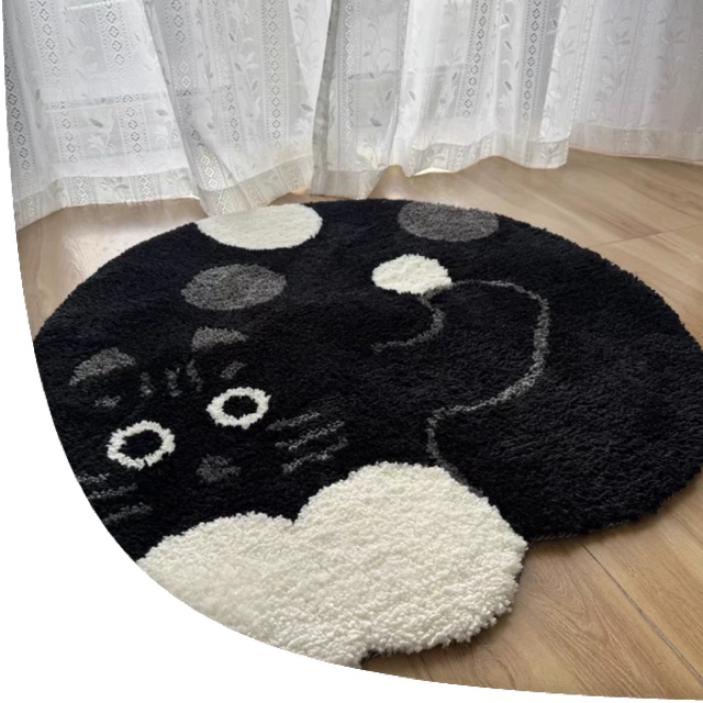 噶基米-奶牛猫卧室卫生间门口吸水垫