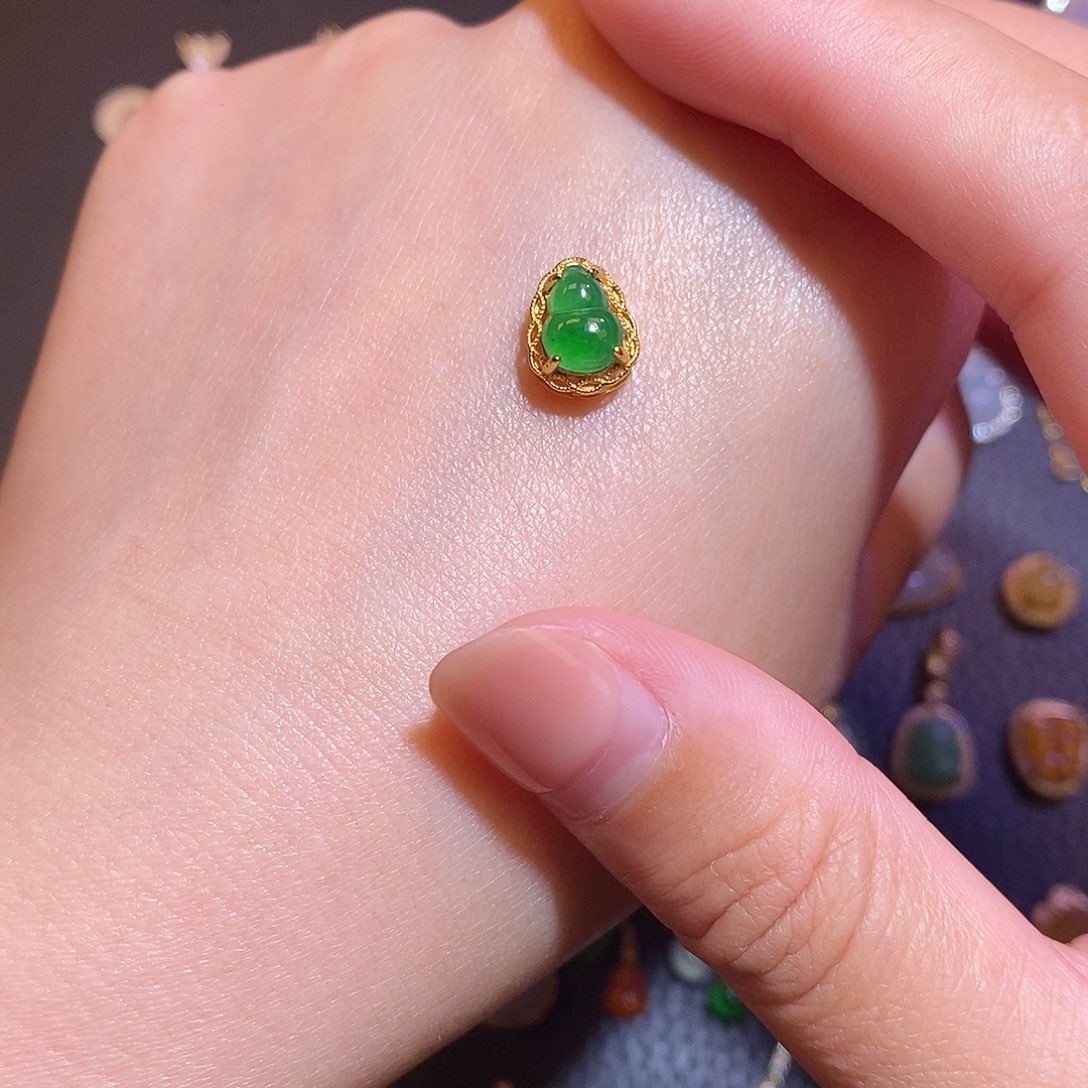 翡翠银S925镶嵌项链