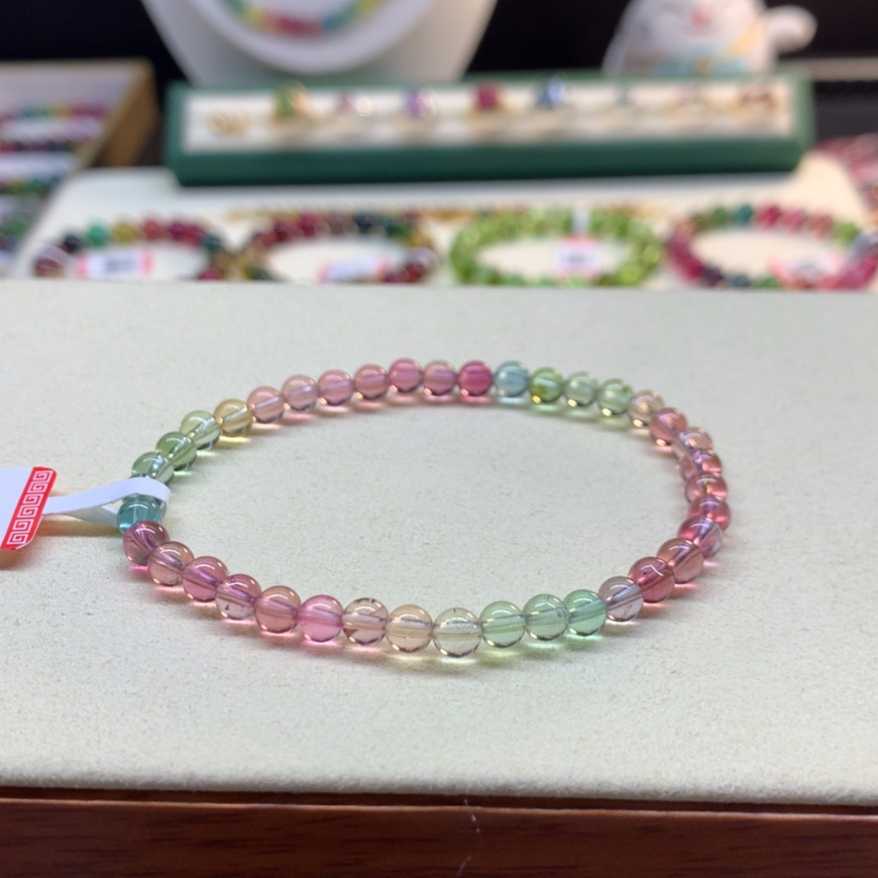 【闪购商品】碧玺手串未镶嵌人鱼碧玺4.8mm