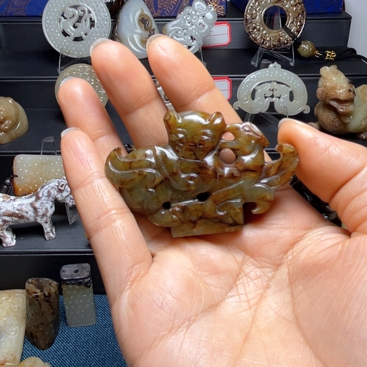 和田玉挂件未镶嵌卧***7