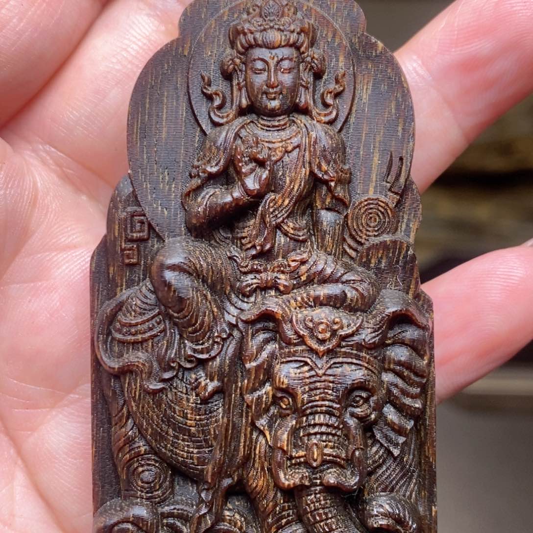 沉香木手串越南芽庄白棋楠金丝玉化帝王吊坠