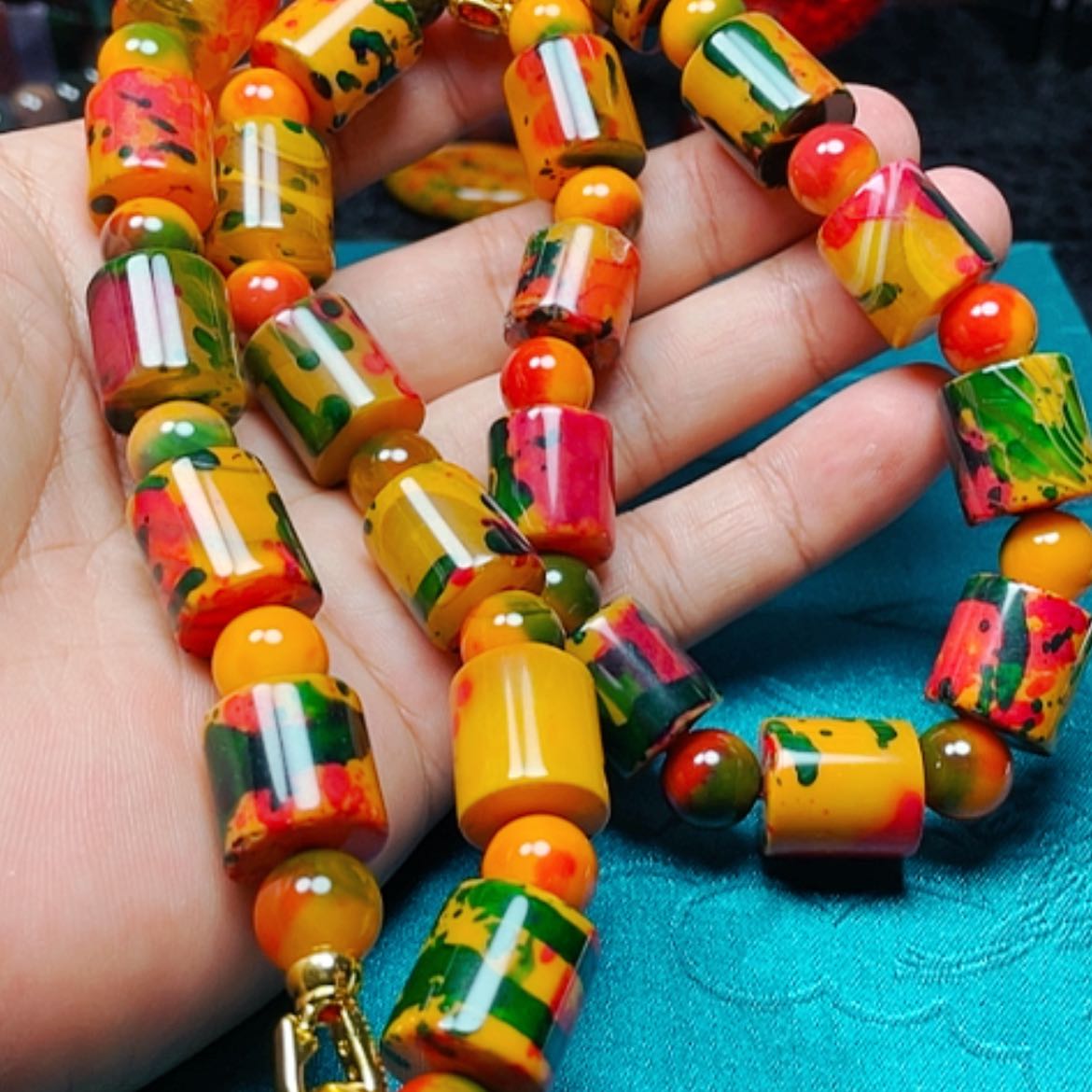 【闪购商品】玛瑙/玉髓手链未镶嵌赤丹珠项14