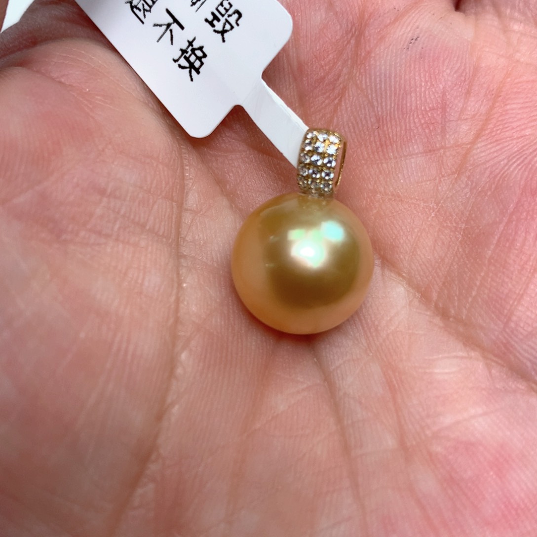 海水珍珠颈饰18K金镶嵌