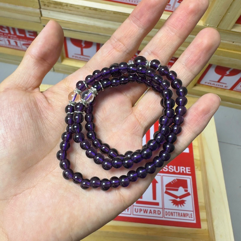 S1138紫水晶多圈精美手串无礼盒