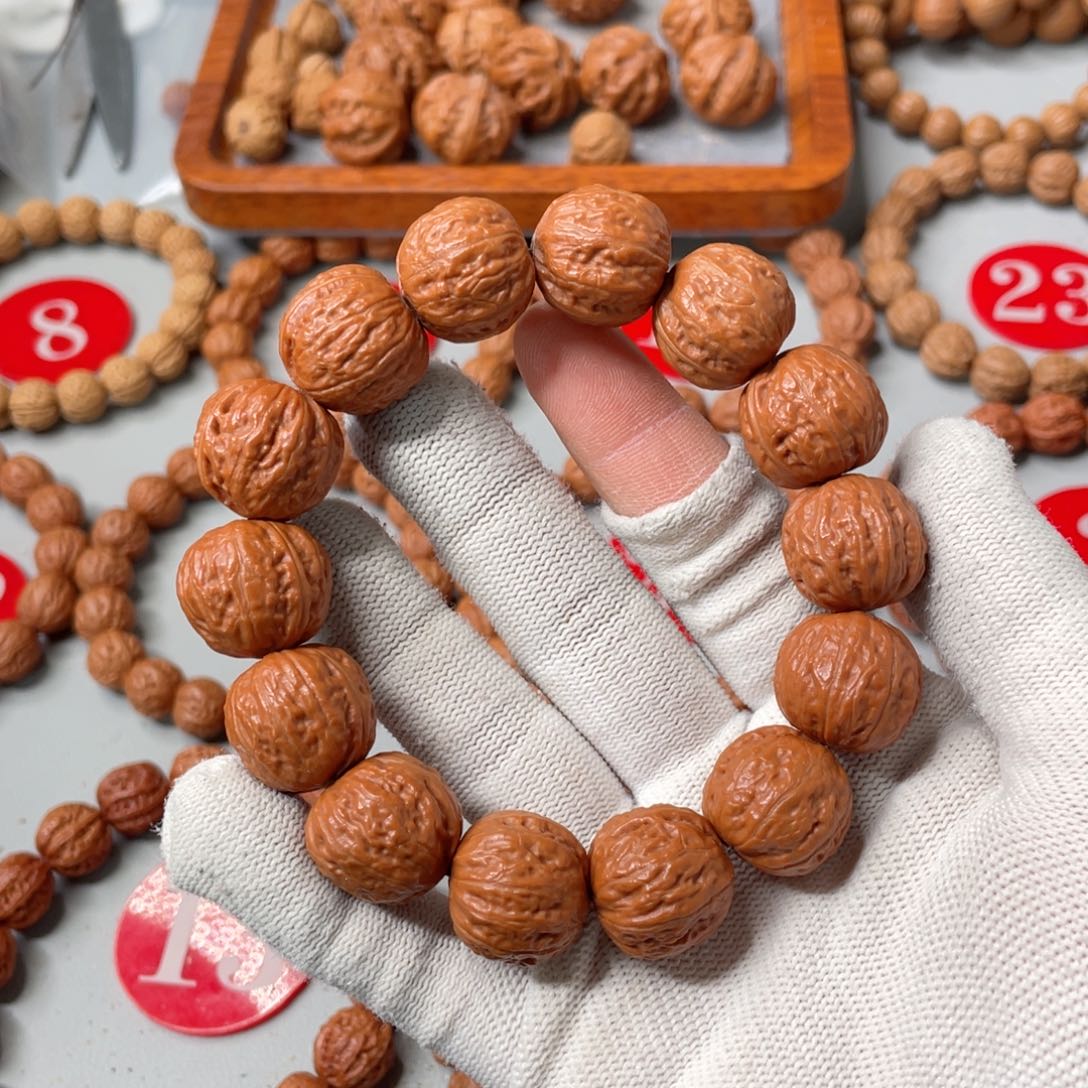 文玩核桃手串矮桩闷墩18.5mm