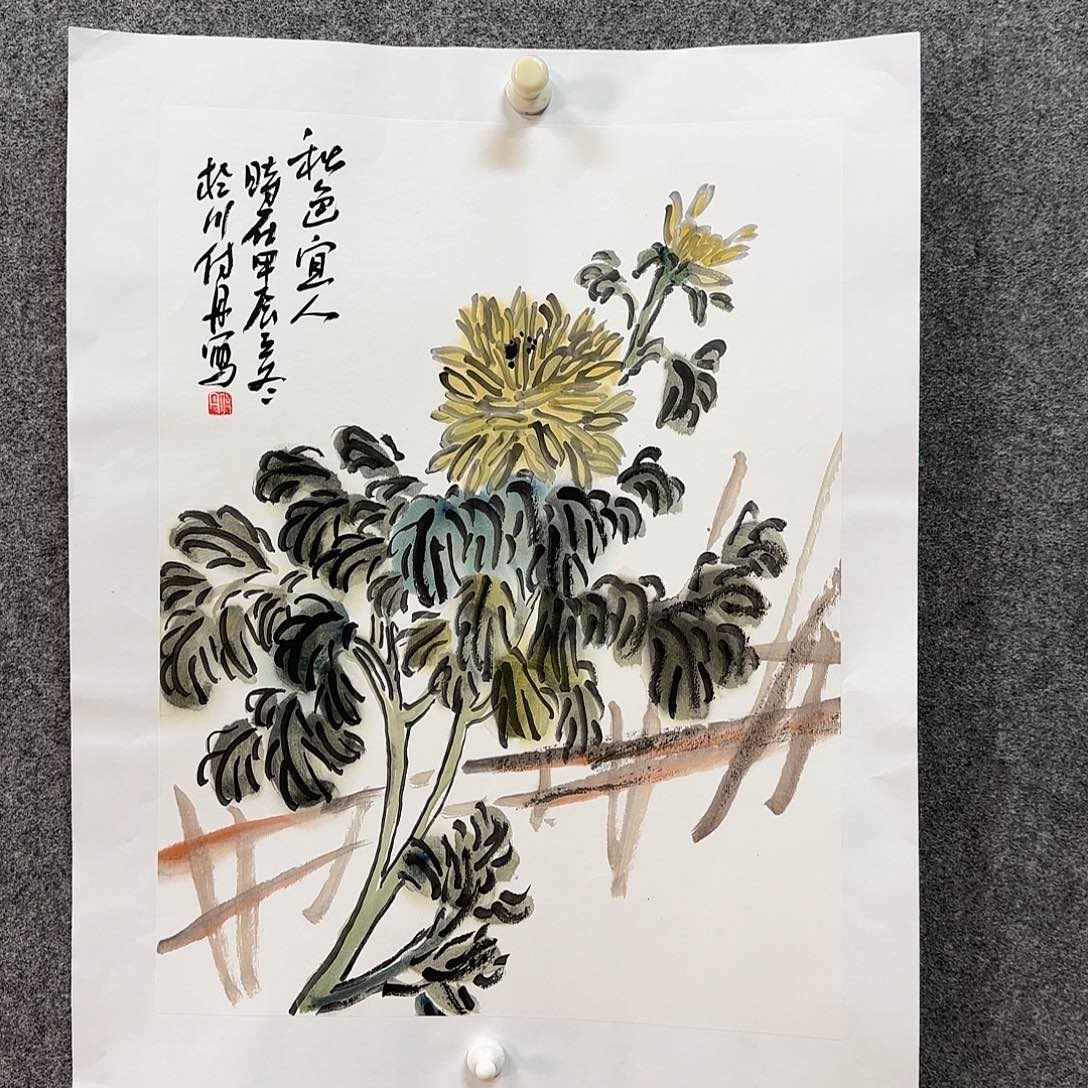 国画付丹老师手绘作品