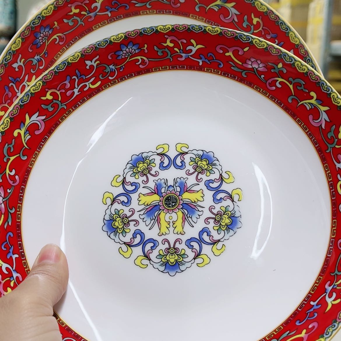 【闪购商品】珐琅8寸2个………………