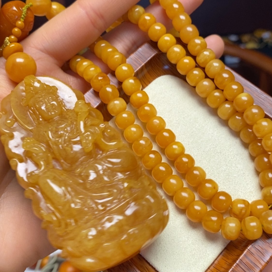 【闪购商品】蜜蜡颈饰未镶嵌项链