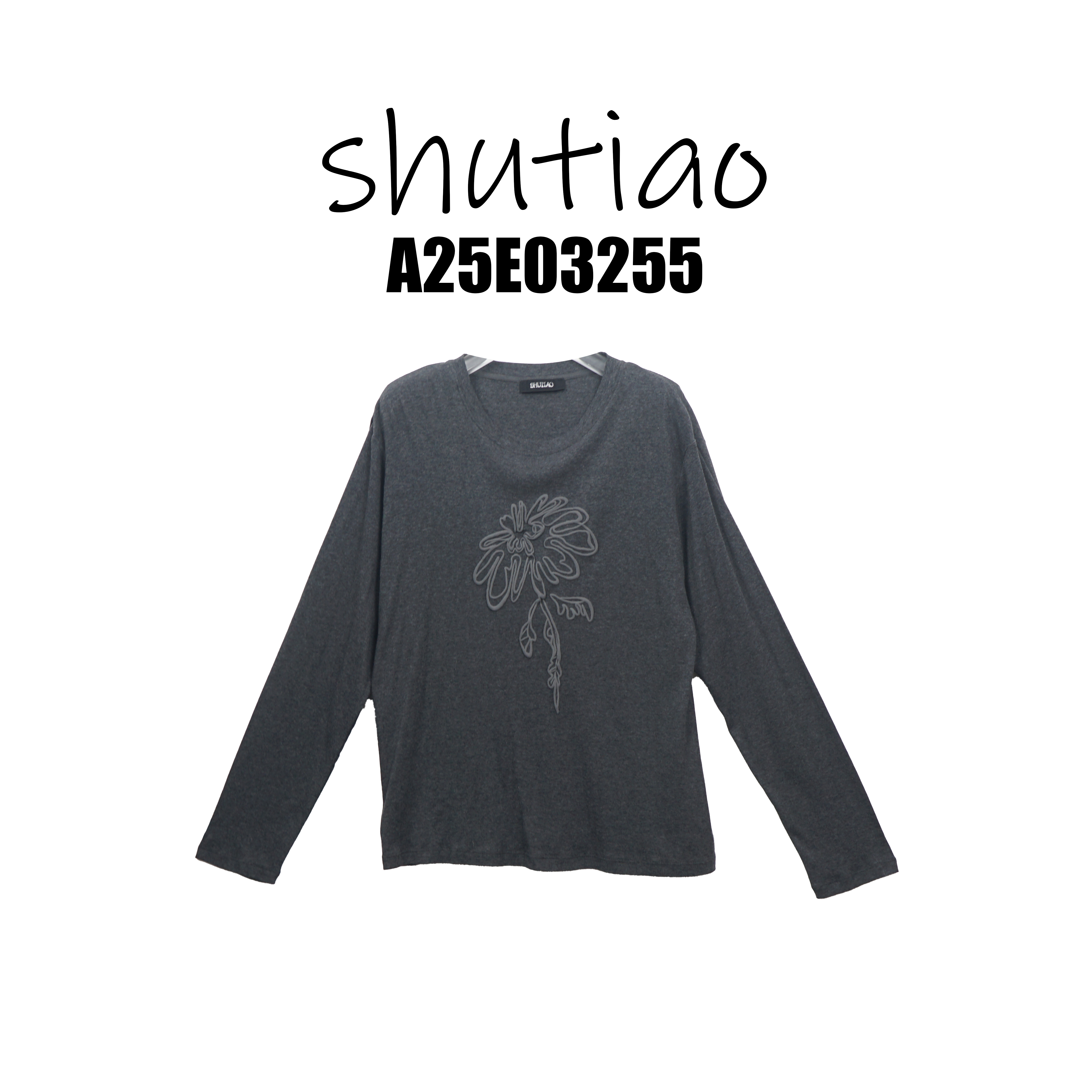 【SHUTIAO】2026冬季：新款小众设计款T恤A25E03255