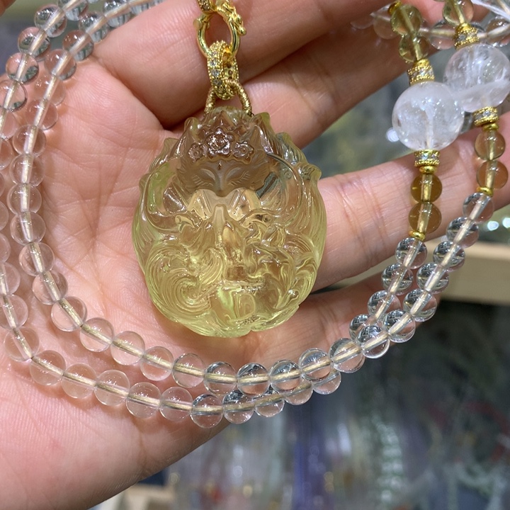 水晶颈饰未镶嵌天然