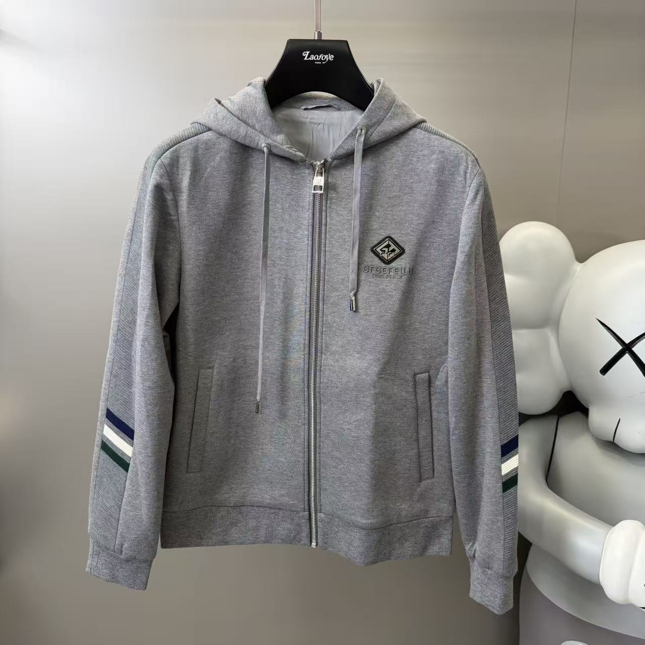 【GF】QC高端男士GF品牌正品百搭时尚简约休闲连帽夹克GFC-23208