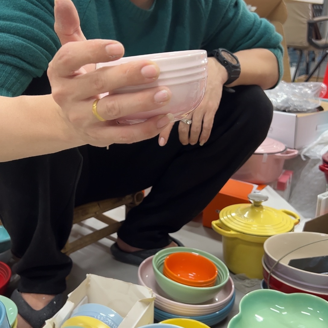 陶瓷轻虹米饭碗11cm粉色