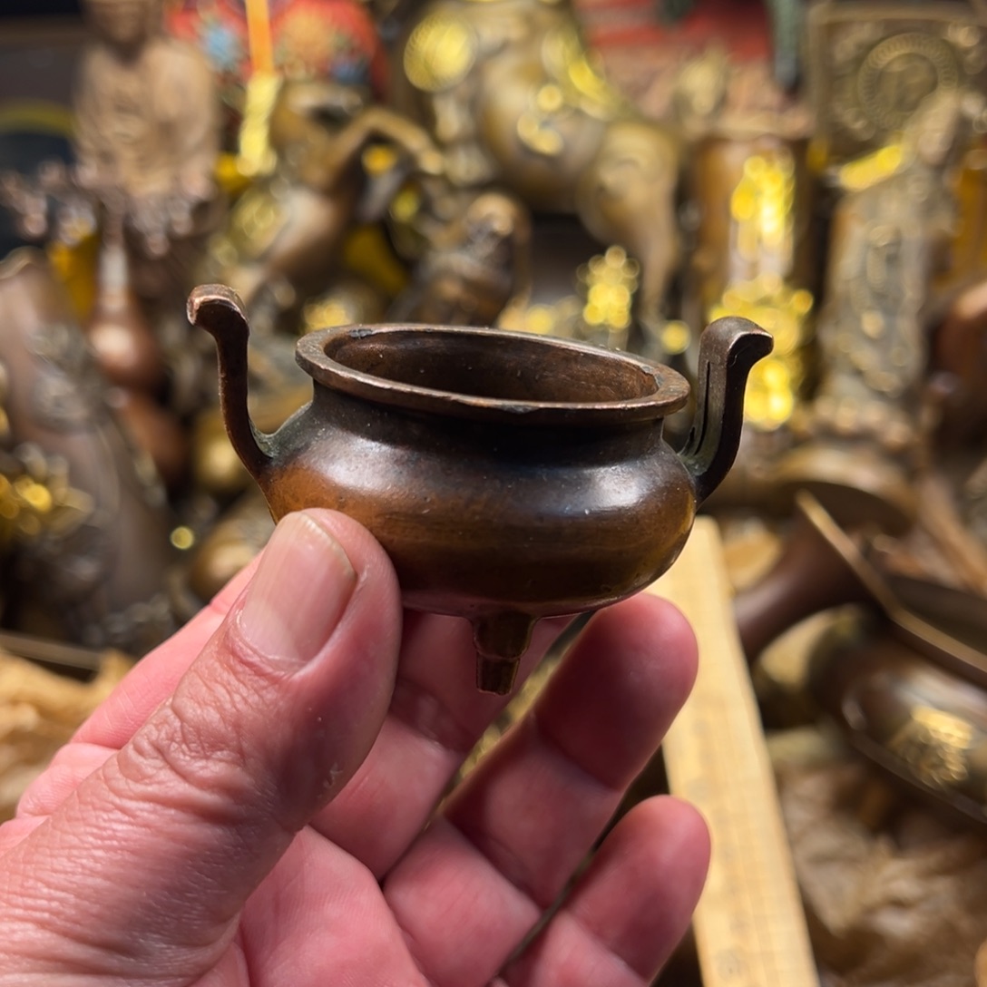 茶壶香炉铜器摆件