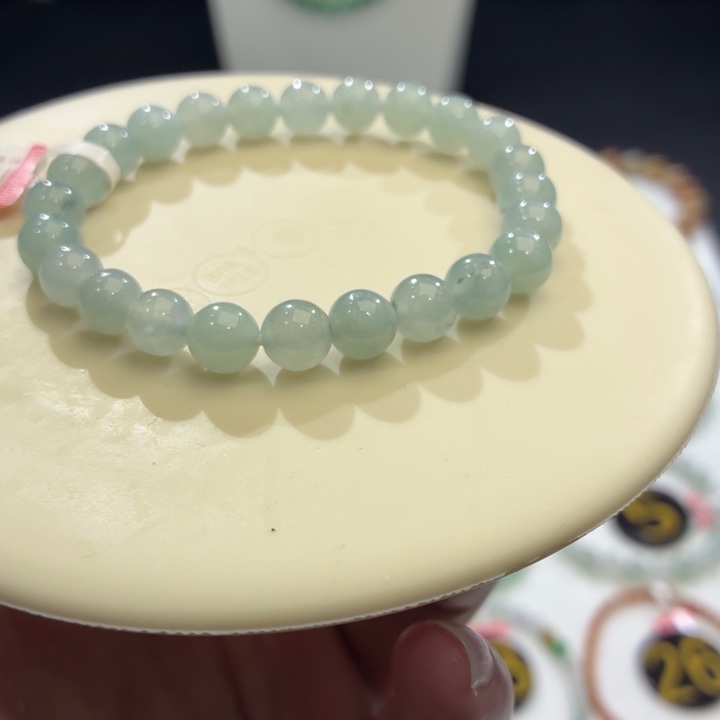 翡翠未镶嵌手链卡7.6